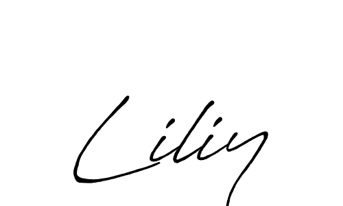 This is the best signature style for the Liliy name. Also you like these signature font (Antro_Vectra_Bolder). Mix name signature. Liliy signature style 7 images and pictures png