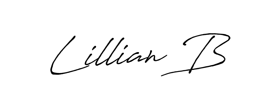 It looks lik you need a new signature style for name Lillian B. Design unique handwritten (Antro_Vectra_Bolder) signature with our free signature maker in just a few clicks. Lillian B signature style 7 images and pictures png