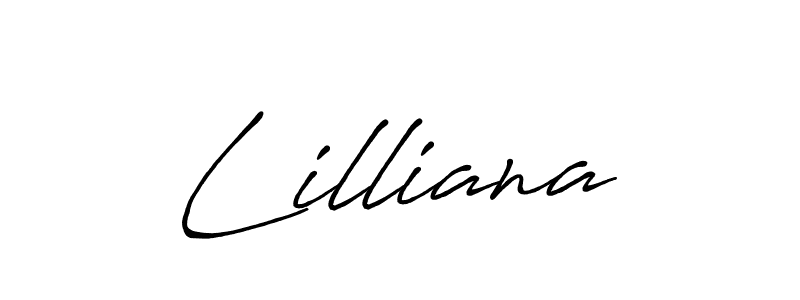 Also we have Lilliana name is the best signature style. Create professional handwritten signature collection using Antro_Vectra_Bolder autograph style. Lilliana signature style 7 images and pictures png