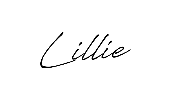 Create a beautiful signature design for name Lillie. With this signature (Antro_Vectra_Bolder) fonts, you can make a handwritten signature for free. Lillie signature style 7 images and pictures png