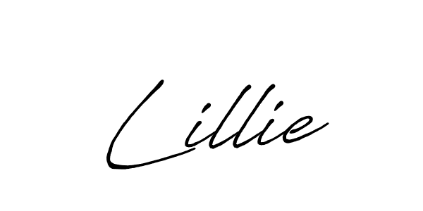 How to make Lillie signature? Antro_Vectra_Bolder is a professional autograph style. Create handwritten signature for Lillie name. Lillie signature style 7 images and pictures png