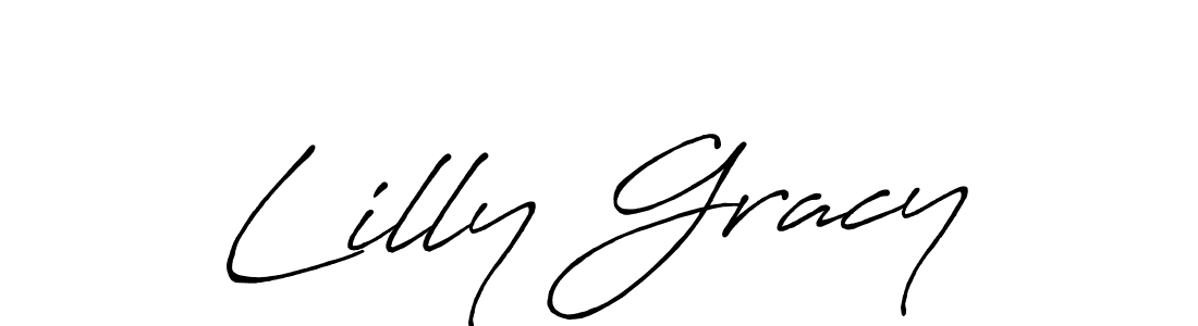 Similarly Antro_Vectra_Bolder is the best handwritten signature design. Signature creator online .You can use it as an online autograph creator for name Lilly Gracy. Lilly Gracy signature style 7 images and pictures png