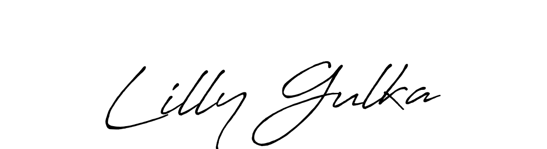 It looks lik you need a new signature style for name Lilly Gulka. Design unique handwritten (Antro_Vectra_Bolder) signature with our free signature maker in just a few clicks. Lilly Gulka signature style 7 images and pictures png