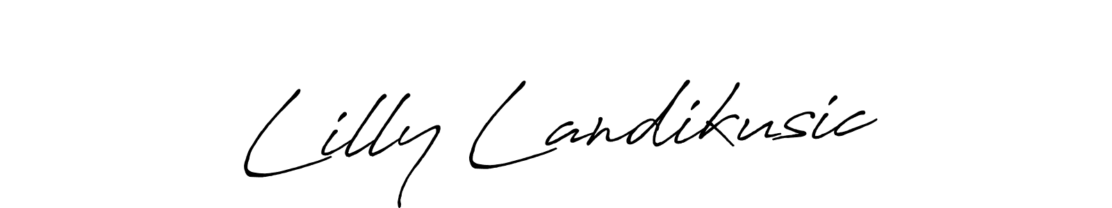 Also we have Lilly Landikusic name is the best signature style. Create professional handwritten signature collection using Antro_Vectra_Bolder autograph style. Lilly Landikusic signature style 7 images and pictures png