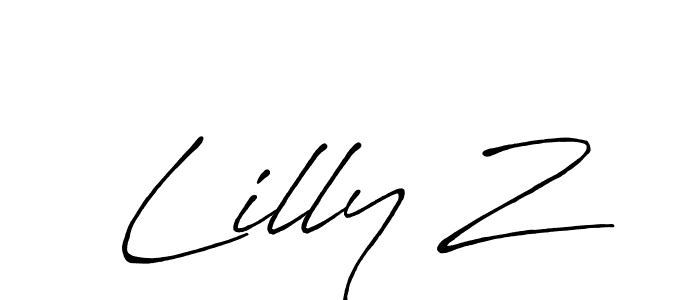 Design your own signature with our free online signature maker. With this signature software, you can create a handwritten (Antro_Vectra_Bolder) signature for name Lilly Z. Lilly Z signature style 7 images and pictures png