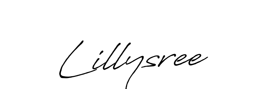 Design your own signature with our free online signature maker. With this signature software, you can create a handwritten (Antro_Vectra_Bolder) signature for name Lillysree. Lillysree signature style 7 images and pictures png