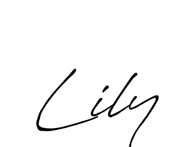 How to make Lily signature? Antro_Vectra_Bolder is a professional autograph style. Create handwritten signature for Lily name. Lily signature style 7 images and pictures png