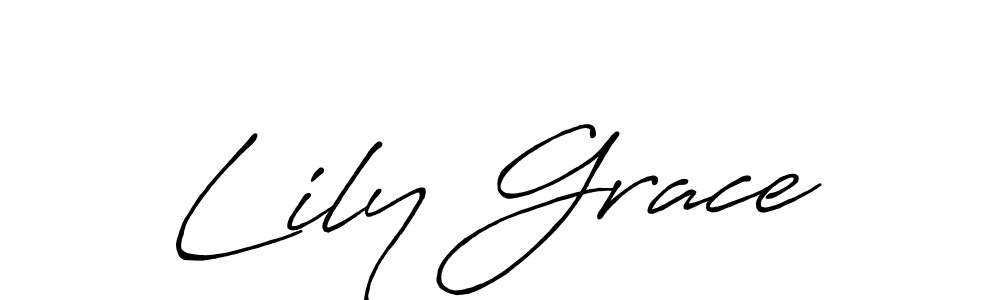 How to make Lily Grace signature? Antro_Vectra_Bolder is a professional autograph style. Create handwritten signature for Lily Grace name. Lily Grace signature style 7 images and pictures png