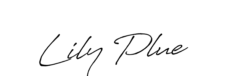 Lily Plue stylish signature style. Best Handwritten Sign (Antro_Vectra_Bolder) for my name. Handwritten Signature Collection Ideas for my name Lily Plue. Lily Plue signature style 7 images and pictures png