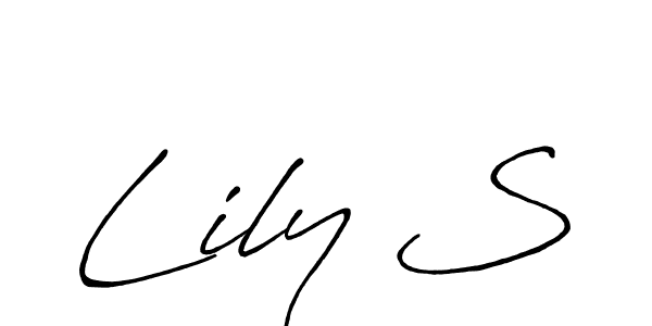 Also we have Lily S name is the best signature style. Create professional handwritten signature collection using Antro_Vectra_Bolder autograph style. Lily S signature style 7 images and pictures png