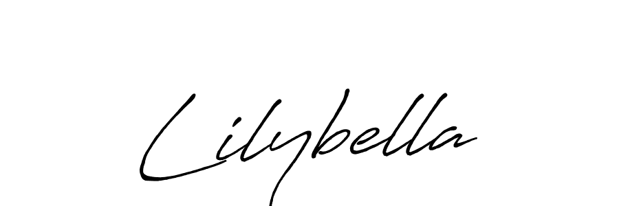 How to make Lilybella name signature. Use Antro_Vectra_Bolder style for creating short signs online. This is the latest handwritten sign. Lilybella signature style 7 images and pictures png