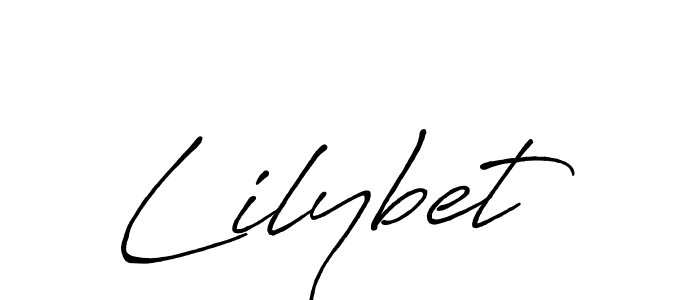 Design your own signature with our free online signature maker. With this signature software, you can create a handwritten (Antro_Vectra_Bolder) signature for name Lilybet. Lilybet signature style 7 images and pictures png