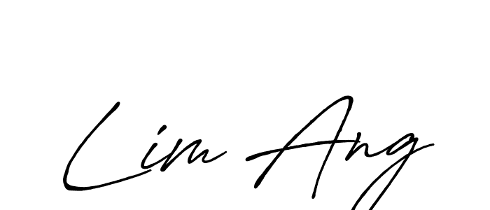 Create a beautiful signature design for name Lim Ang. With this signature (Antro_Vectra_Bolder) fonts, you can make a handwritten signature for free. Lim Ang signature style 7 images and pictures png
