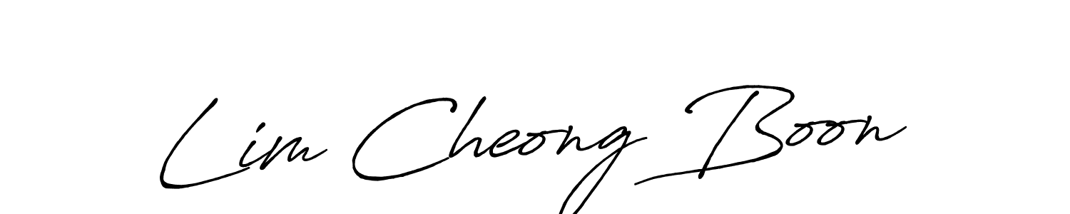 Use a signature maker to create a handwritten signature online. With this signature software, you can design (Antro_Vectra_Bolder) your own signature for name Lim Cheong Boon. Lim Cheong Boon signature style 7 images and pictures png