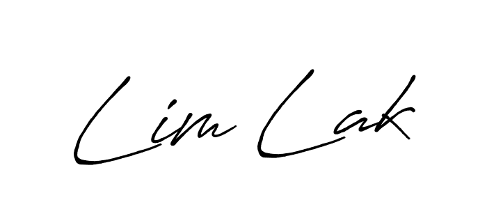 Design your own signature with our free online signature maker. With this signature software, you can create a handwritten (Antro_Vectra_Bolder) signature for name Lim Lak. Lim Lak signature style 7 images and pictures png