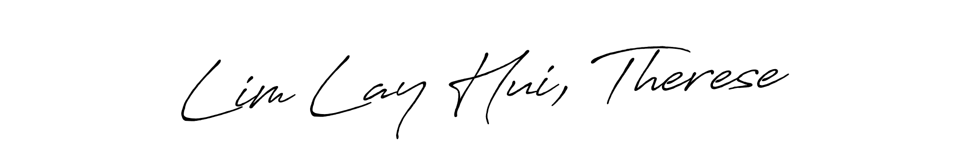 You should practise on your own different ways (Antro_Vectra_Bolder) to write your name (Lim Lay Hui, Therese) in signature. don't let someone else do it for you. Lim Lay Hui, Therese signature style 7 images and pictures png