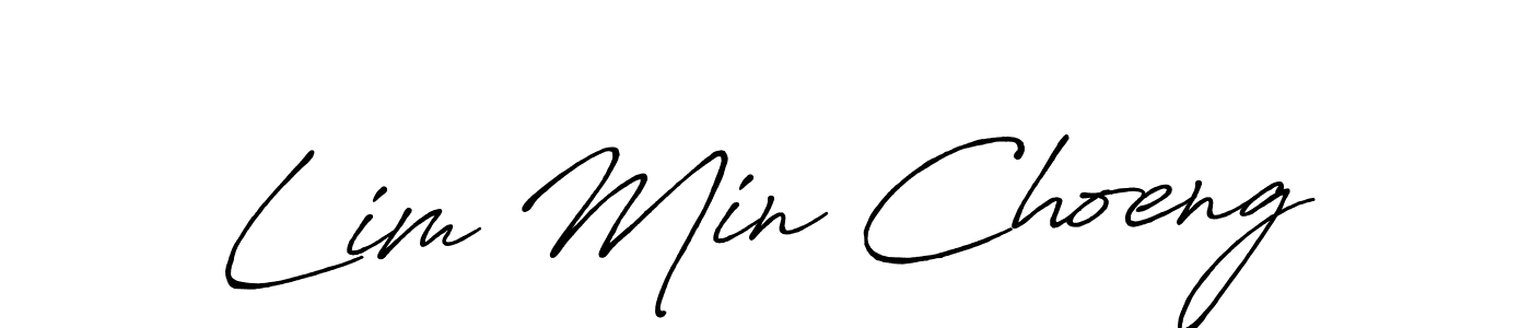 Use a signature maker to create a handwritten signature online. With this signature software, you can design (Antro_Vectra_Bolder) your own signature for name Lim Min Choeng. Lim Min Choeng signature style 7 images and pictures png