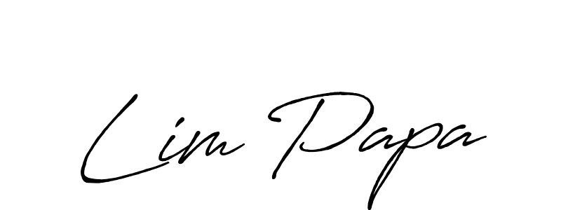 The best way (Antro_Vectra_Bolder) to make a short signature is to pick only two or three words in your name. The name Lim Papa include a total of six letters. For converting this name. Lim Papa signature style 7 images and pictures png