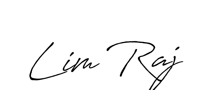 Design your own signature with our free online signature maker. With this signature software, you can create a handwritten (Antro_Vectra_Bolder) signature for name Lim Raj. Lim Raj signature style 7 images and pictures png