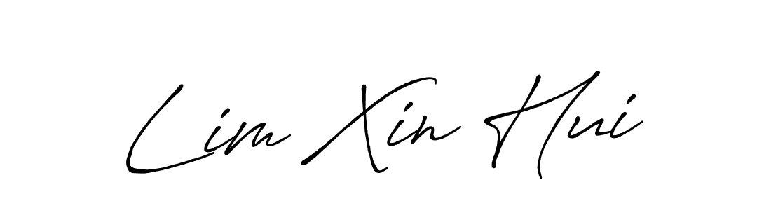 Also we have Lim Xin Hui name is the best signature style. Create professional handwritten signature collection using Antro_Vectra_Bolder autograph style. Lim Xin Hui signature style 7 images and pictures png