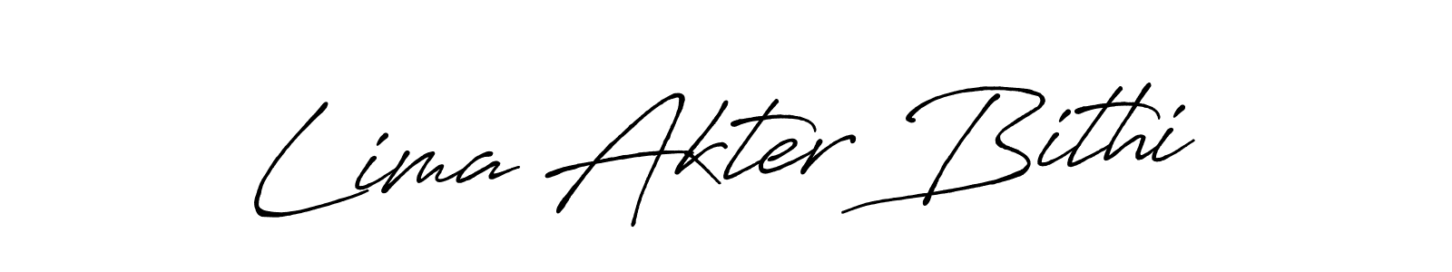 It looks lik you need a new signature style for name Lima Akter Bithi. Design unique handwritten (Antro_Vectra_Bolder) signature with our free signature maker in just a few clicks. Lima Akter Bithi signature style 7 images and pictures png