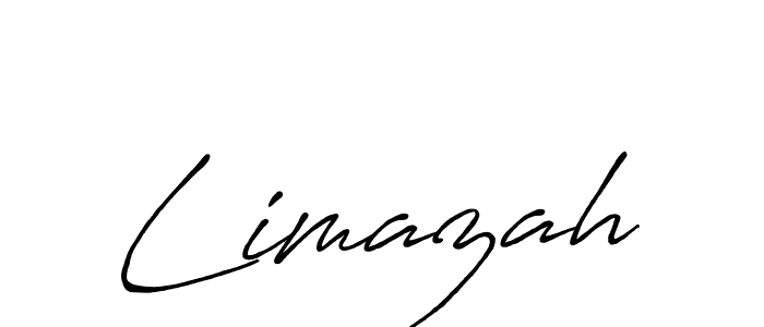 Create a beautiful signature design for name Limazah. With this signature (Antro_Vectra_Bolder) fonts, you can make a handwritten signature for free. Limazah signature style 7 images and pictures png