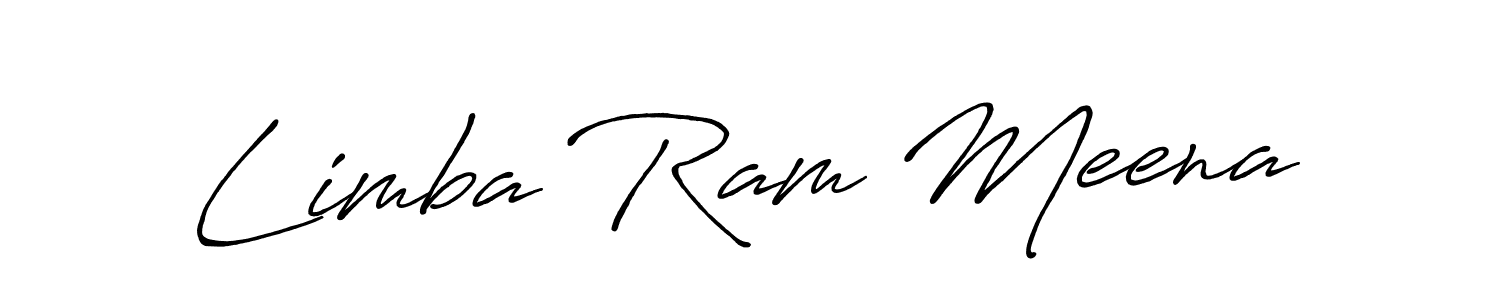 Make a beautiful signature design for name Limba Ram Meena. With this signature (Antro_Vectra_Bolder) style, you can create a handwritten signature for free. Limba Ram Meena signature style 7 images and pictures png