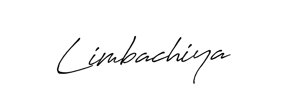 Limbachiya stylish signature style. Best Handwritten Sign (Antro_Vectra_Bolder) for my name. Handwritten Signature Collection Ideas for my name Limbachiya. Limbachiya signature style 7 images and pictures png
