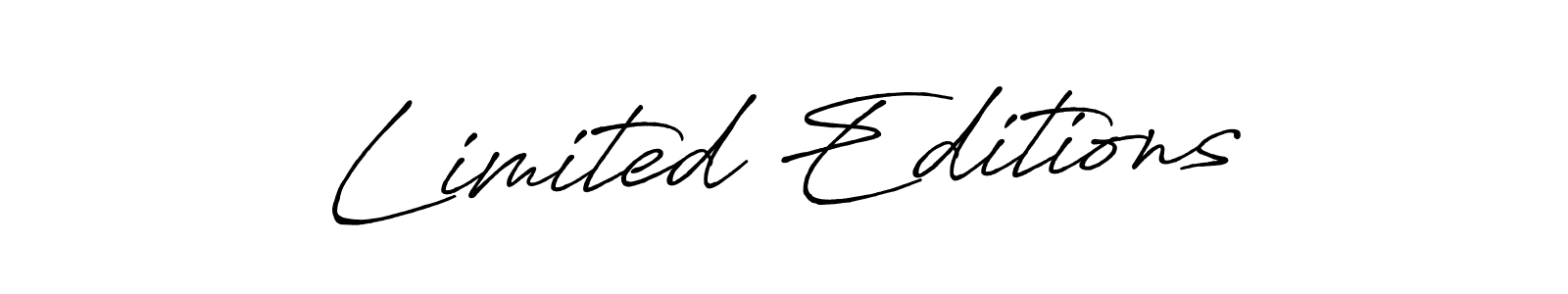 Create a beautiful signature design for name Limited Editions. With this signature (Antro_Vectra_Bolder) fonts, you can make a handwritten signature for free. Limited Editions signature style 7 images and pictures png