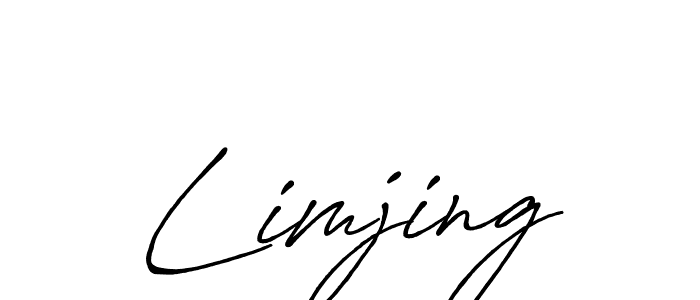Make a beautiful signature design for name Limjing. With this signature (Antro_Vectra_Bolder) style, you can create a handwritten signature for free. Limjing signature style 7 images and pictures png
