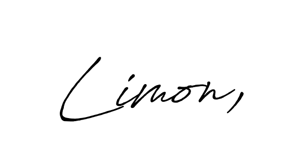 Limon, stylish signature style. Best Handwritten Sign (Antro_Vectra_Bolder) for my name. Handwritten Signature Collection Ideas for my name Limon,. Limon, signature style 7 images and pictures png