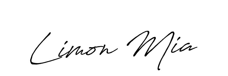 if you are searching for the best signature style for your name Limon Mia. so please give up your signature search. here we have designed multiple signature styles  using Antro_Vectra_Bolder. Limon Mia signature style 7 images and pictures png