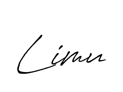 Design your own signature with our free online signature maker. With this signature software, you can create a handwritten (Antro_Vectra_Bolder) signature for name Limu. Limu signature style 7 images and pictures png