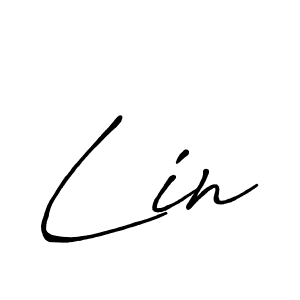 Make a beautiful signature design for name Lin. With this signature (Antro_Vectra_Bolder) style, you can create a handwritten signature for free. Lin signature style 7 images and pictures png