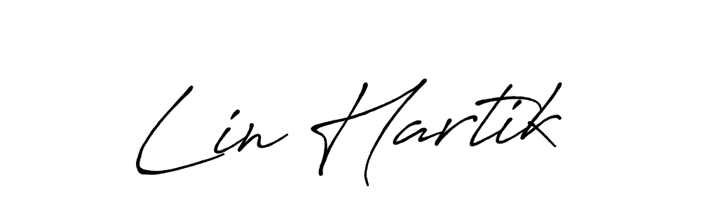 Make a beautiful signature design for name Lin Hartik. Use this online signature maker to create a handwritten signature for free. Lin Hartik signature style 7 images and pictures png