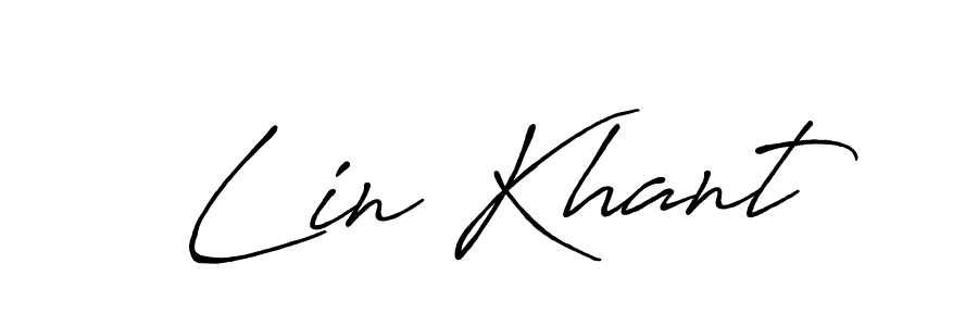 Use a signature maker to create a handwritten signature online. With this signature software, you can design (Antro_Vectra_Bolder) your own signature for name Lin Khant. Lin Khant signature style 7 images and pictures png