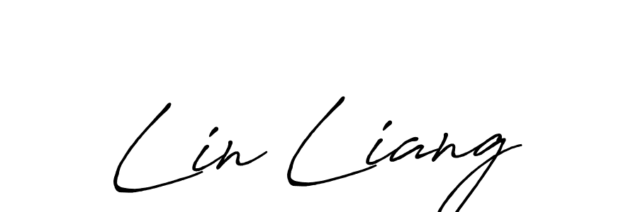 Once you've used our free online signature maker to create your best signature Antro_Vectra_Bolder style, it's time to enjoy all of the benefits that Lin Liang name signing documents. Lin Liang signature style 7 images and pictures png