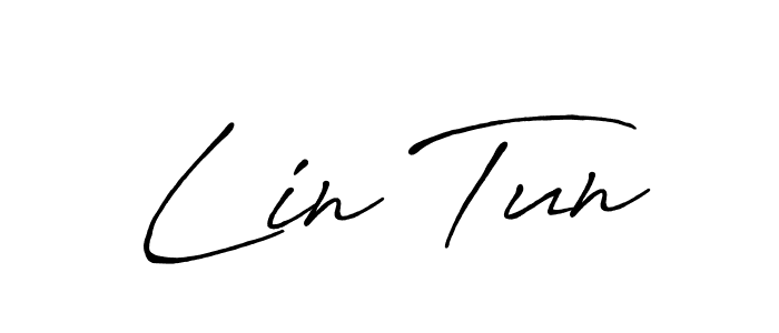 Design your own signature with our free online signature maker. With this signature software, you can create a handwritten (Antro_Vectra_Bolder) signature for name Lin Tun. Lin Tun signature style 7 images and pictures png