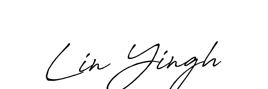 Similarly Antro_Vectra_Bolder is the best handwritten signature design. Signature creator online .You can use it as an online autograph creator for name Lin Yingh. Lin Yingh signature style 7 images and pictures png