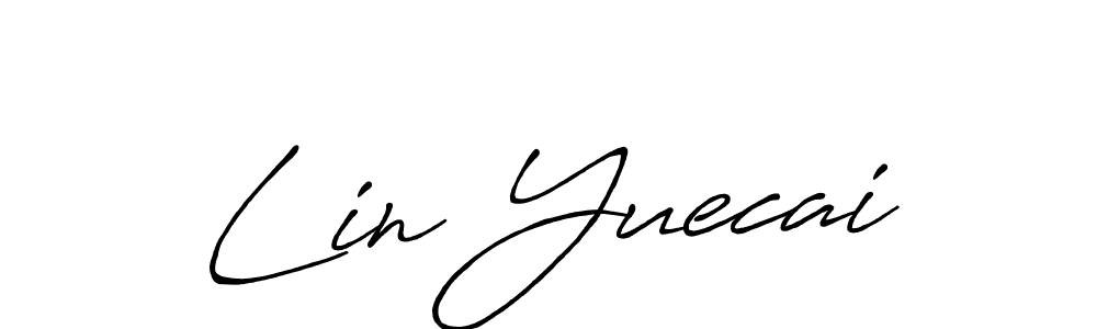 Use a signature maker to create a handwritten signature online. With this signature software, you can design (Antro_Vectra_Bolder) your own signature for name Lin Yuecai. Lin Yuecai signature style 7 images and pictures png
