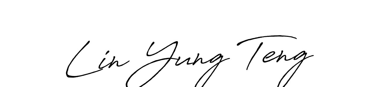 The best way (Antro_Vectra_Bolder) to make a short signature is to pick only two or three words in your name. The name Lin Yung Teng include a total of six letters. For converting this name. Lin Yung Teng signature style 7 images and pictures png