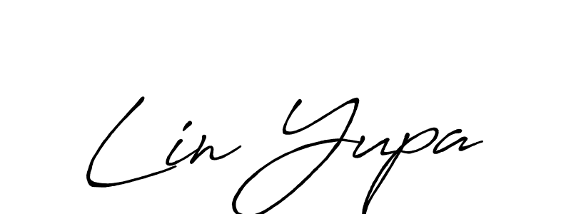 The best way (Antro_Vectra_Bolder) to make a short signature is to pick only two or three words in your name. The name Lin Yupa include a total of six letters. For converting this name. Lin Yupa signature style 7 images and pictures png