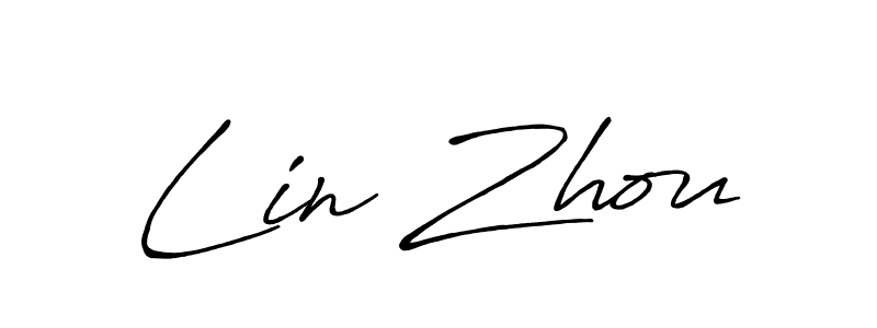 Also we have Lin Zhou name is the best signature style. Create professional handwritten signature collection using Antro_Vectra_Bolder autograph style. Lin Zhou signature style 7 images and pictures png