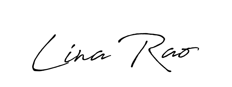 How to make Lina Rao signature? Antro_Vectra_Bolder is a professional autograph style. Create handwritten signature for Lina Rao name. Lina Rao signature style 7 images and pictures png