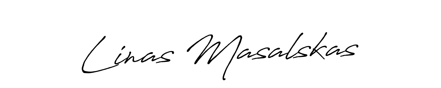 How to make Linas Masalskas signature? Antro_Vectra_Bolder is a professional autograph style. Create handwritten signature for Linas Masalskas name. Linas Masalskas signature style 7 images and pictures png