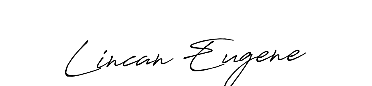 It looks lik you need a new signature style for name Lincan Eugene. Design unique handwritten (Antro_Vectra_Bolder) signature with our free signature maker in just a few clicks. Lincan Eugene signature style 7 images and pictures png