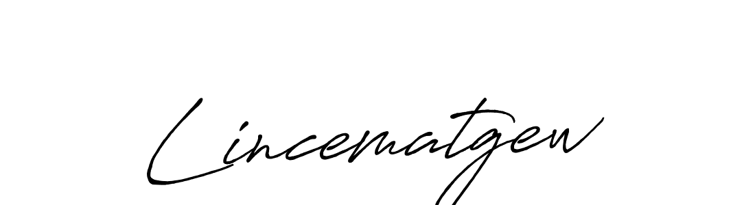 Create a beautiful signature design for name Lincematgew. With this signature (Antro_Vectra_Bolder) fonts, you can make a handwritten signature for free. Lincematgew signature style 7 images and pictures png