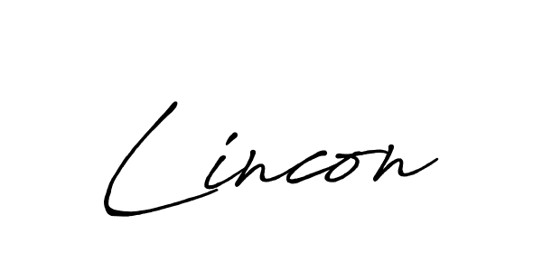 Design your own signature with our free online signature maker. With this signature software, you can create a handwritten (Antro_Vectra_Bolder) signature for name Lincon. Lincon signature style 7 images and pictures png