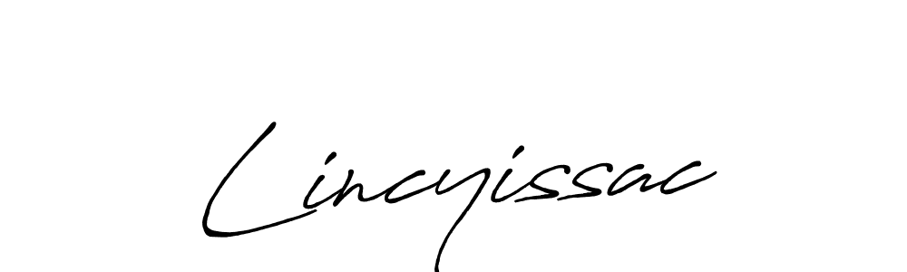 Create a beautiful signature design for name Lincyissac. With this signature (Antro_Vectra_Bolder) fonts, you can make a handwritten signature for free. Lincyissac signature style 7 images and pictures png