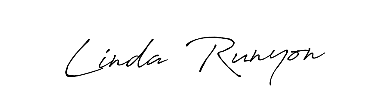 How to make Linda  Runyon signature? Antro_Vectra_Bolder is a professional autograph style. Create handwritten signature for Linda  Runyon name. Linda  Runyon signature style 7 images and pictures png